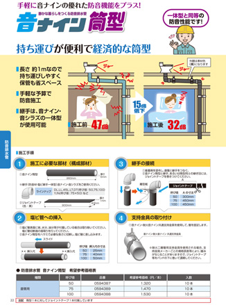 音ナイン筒型　施工手順