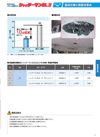 シャッターマンSLⅡ ALC・RC 床用 カタログ